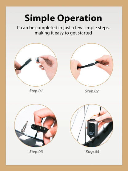 Ride Solutions A5 Mini Electric Bike Pump