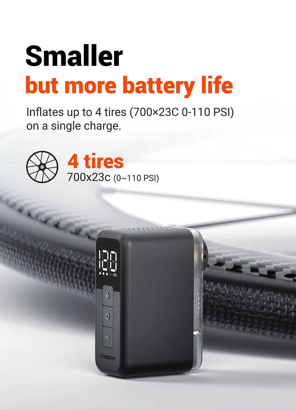 Ride Solutions X1 Mini Electric Bike Pump