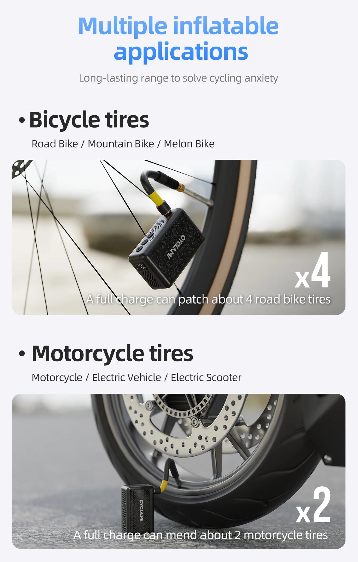 Ride Solutions AM6 Pro Electric Bike Pump