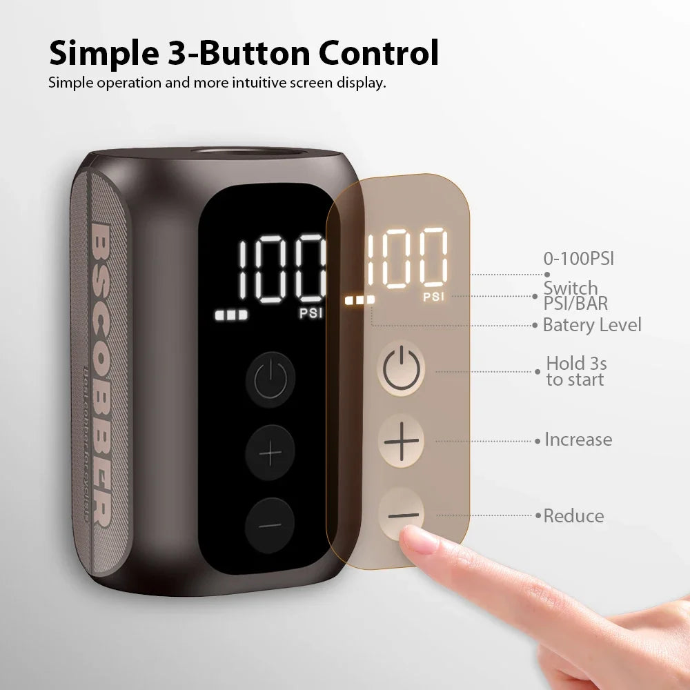 Ride Solutions A5 Mini Electric Bike Pump