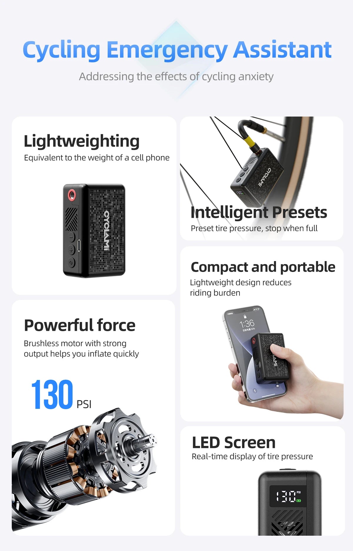 Ride Solutions AM6 Pro Electric Bike Pump