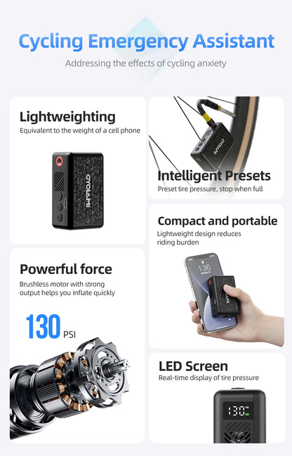 Ride Solutions AM6 Pro Electric Bike Pump