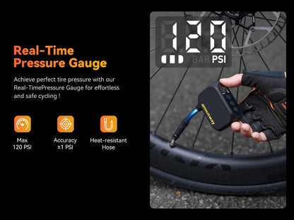Ride Solutions AT1 Pro Mini Electric Bike Pump