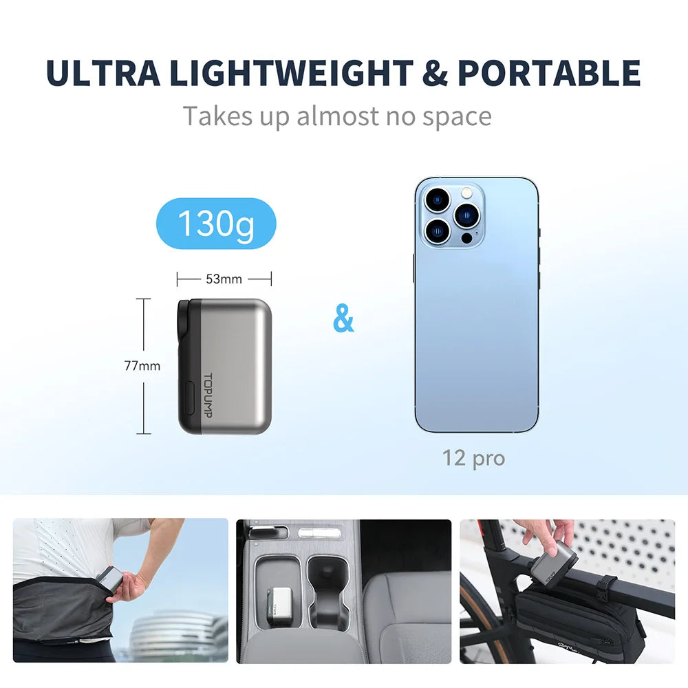 Ride Solutions TB2 Pro Mini Electric Bike Pump