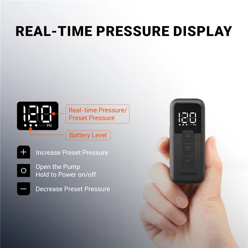 Ride Solutions X1 Mini Electric Bike Pump