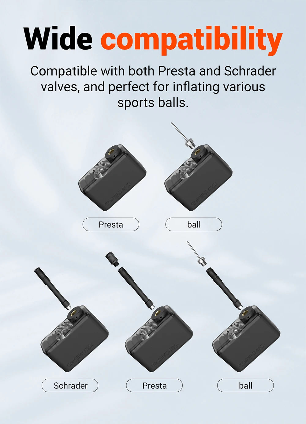 Ride Solutions X1 Mini Electric Bike Pump