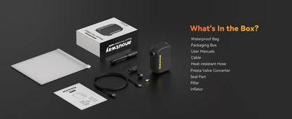 Ride Solutions AT1 Pro Mini Electric Bike Pump