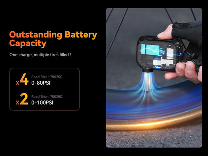 Ride Solutions AT1 Pro Mini Electric Bike Pump