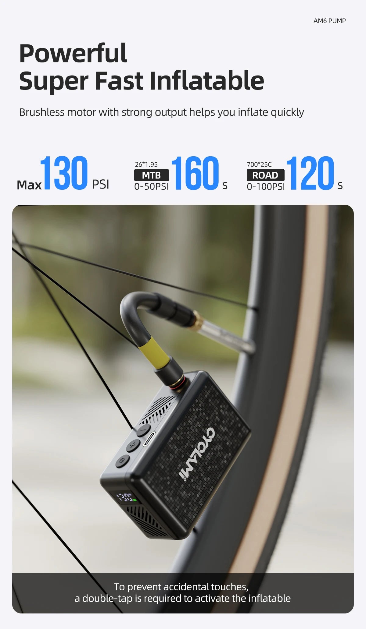 Ride Solutions AM6 Pro Electric Bike Pump