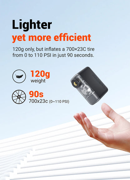 Ride Solutions X1 Mini Electric Bike Pump