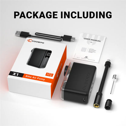 Ride Solutions X1 Mini Electric Bike Pump